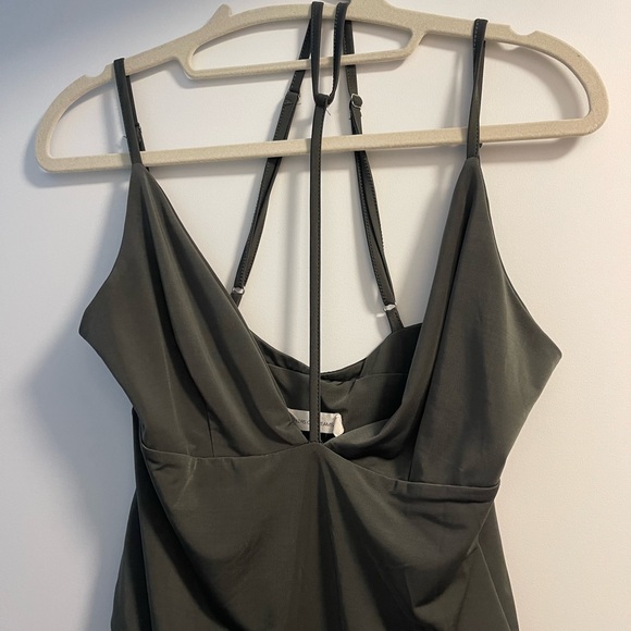 Makers of Dreams Green Tank Top Bodysuit - Picture 2 of 4